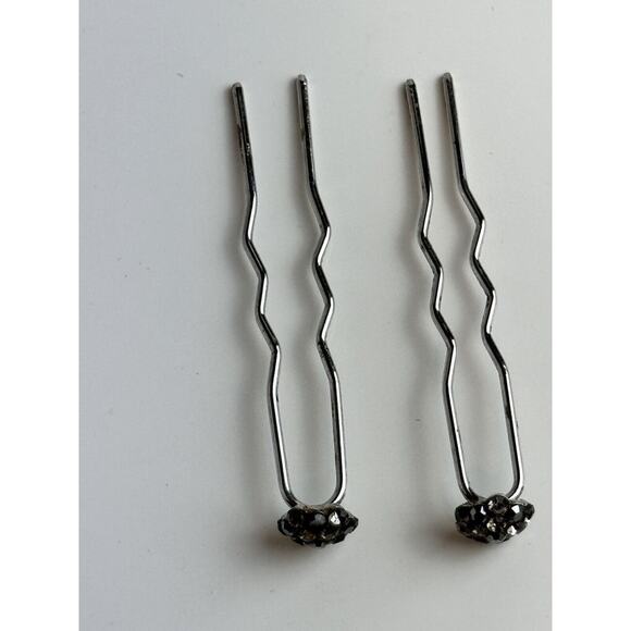 Mini Crystal Rhinestone Decorative Hairpins, J-01 - Picture 3 of 7